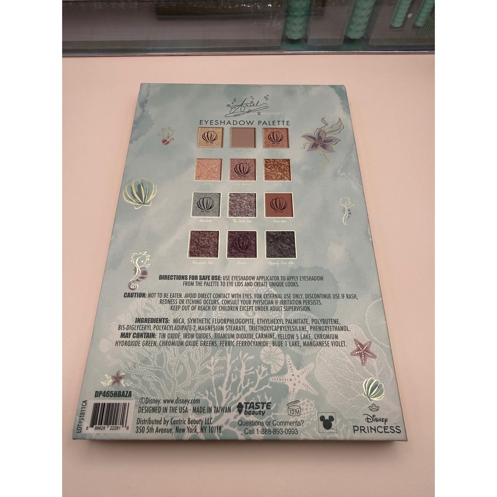 Disney The Little Mermaid Ariel Cosmetics Bundle Makeup Palette Brushes Gloss - Picture 12 of 16